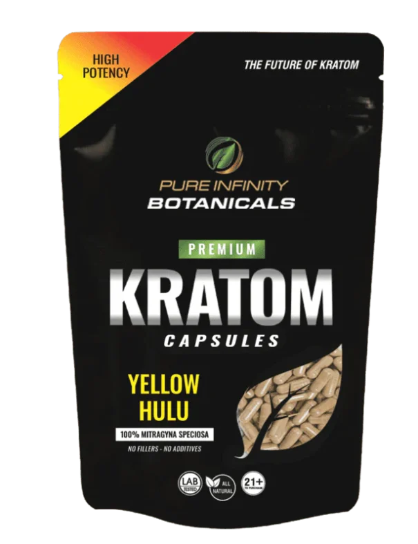 Yellow Hulu Capsules by pure infinity botanicals