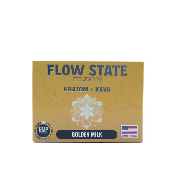 Flow State Kava Kratom Golden Milk 12CT Display - Image 4