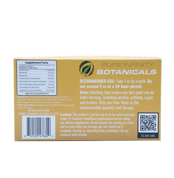 Flow State Kava Kratom Golden Milk 12CT Display - Image 3